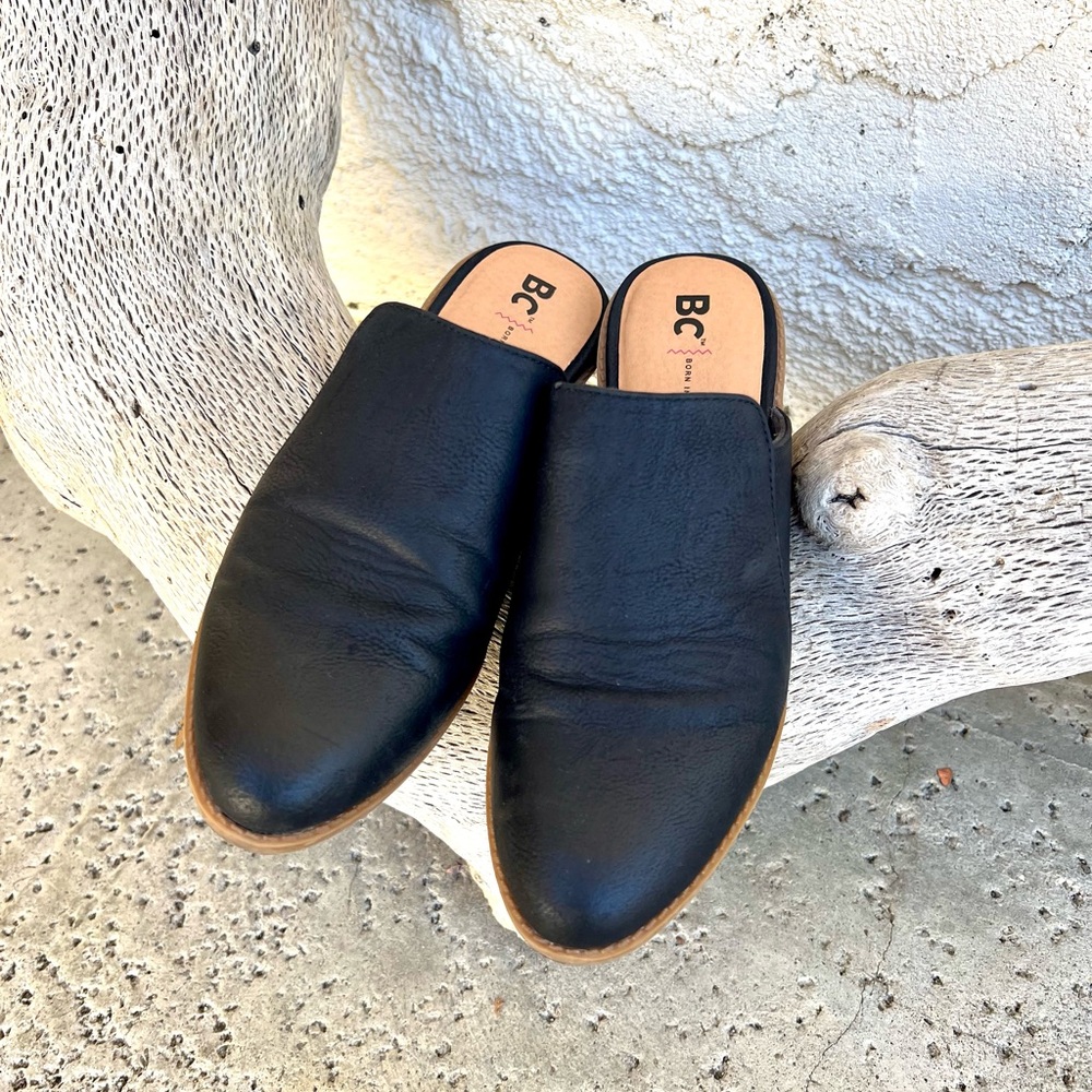 BC Women's Black Vegan Austin Mule